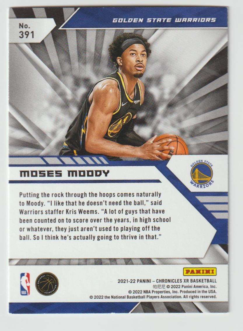 391 Moses Moody - Golden State Warriors Green