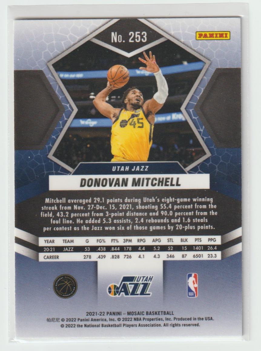 253 Donovan Mitchell Utah Jazz