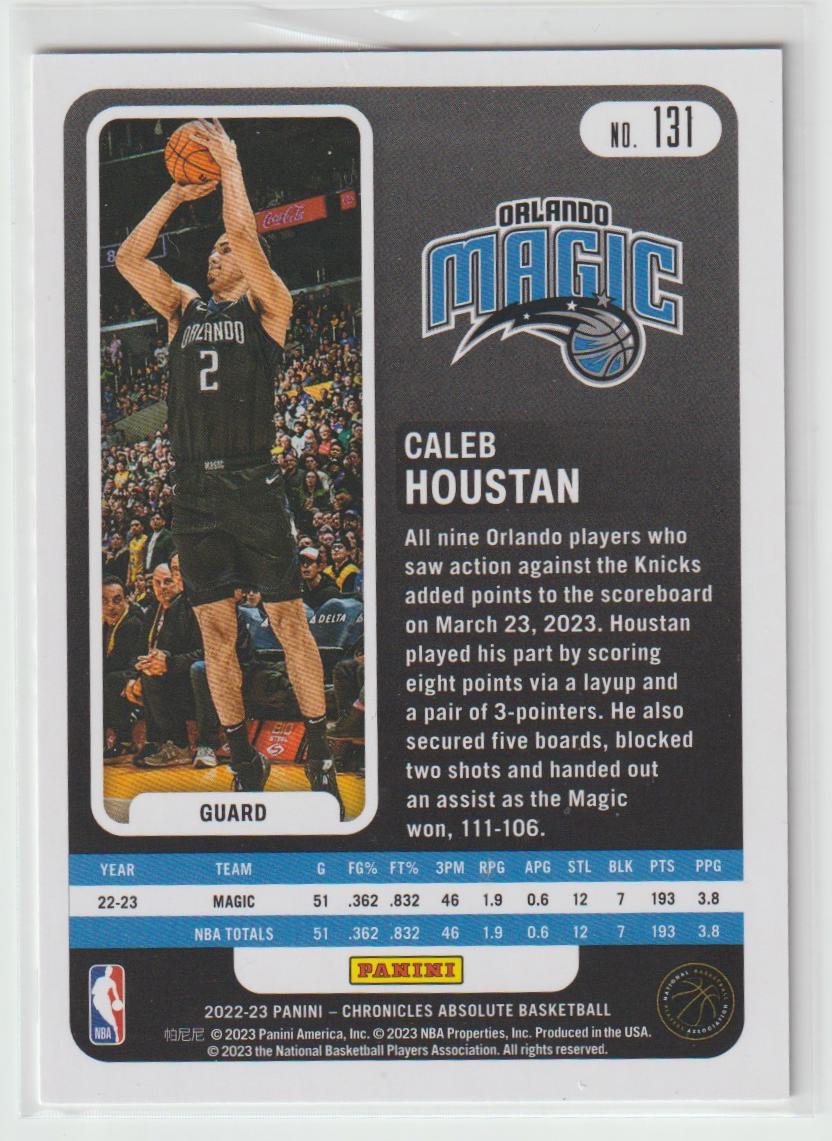 131 Caleb Houstan - Orlando Magic Red 89/149