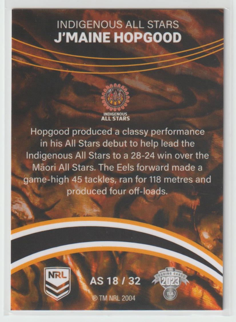 All Stars AS 18 INDIGENOUS J’MAINE HOPGOOD
