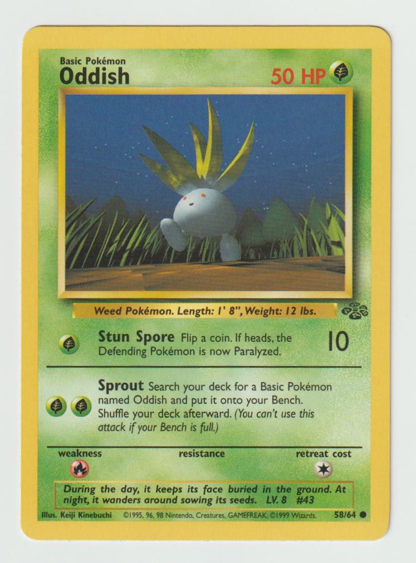 58/64: Oddish – Grass – Common