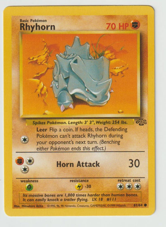 61/64: Rhyhorn – Fighting – Common