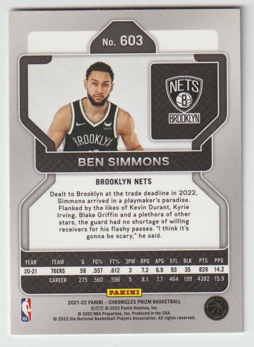 603 Ben Simmons - Brooklyn Nets