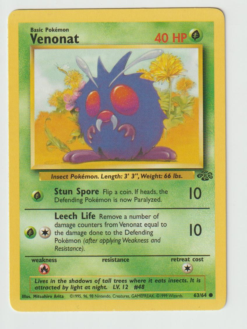 63/64: Venonat – Grass – Common