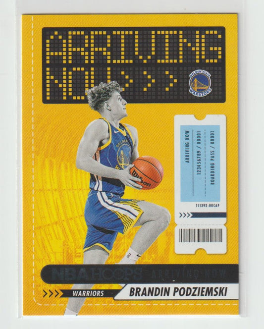 Arriving Now 015 Brandin Podziemski - Golden State Warriors