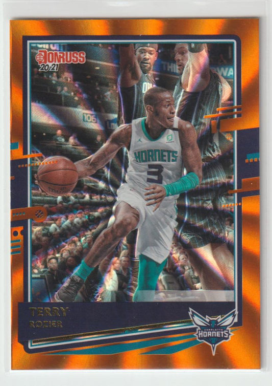 045 Terry Rozier - Charlotte Hornets Orange Laser