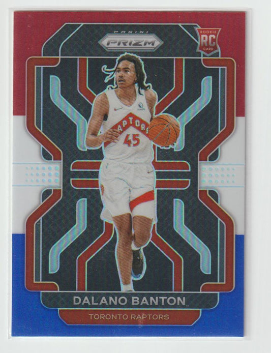 328 Dalano Banton - Toronto Raptors Red White Blue Prizm