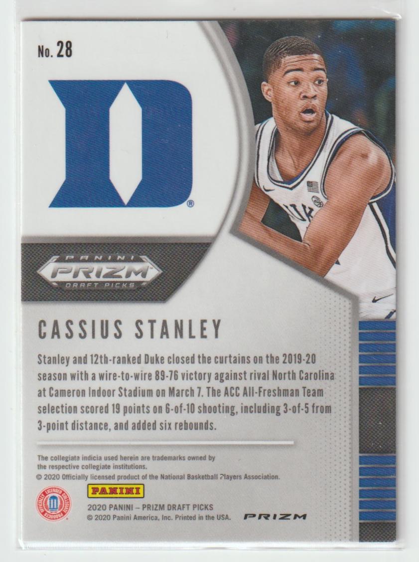 028 Cassius Stanley - Duke Blue Devils Pink Ice