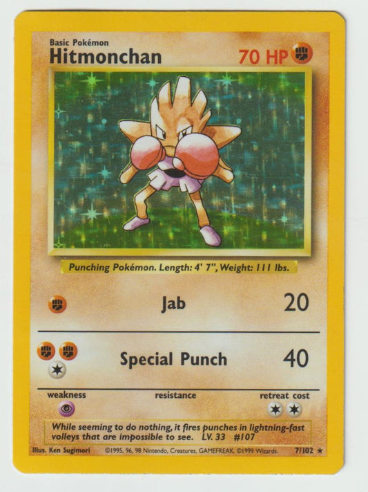 7/102: Hitmonchan – Fighting – Rare Holo