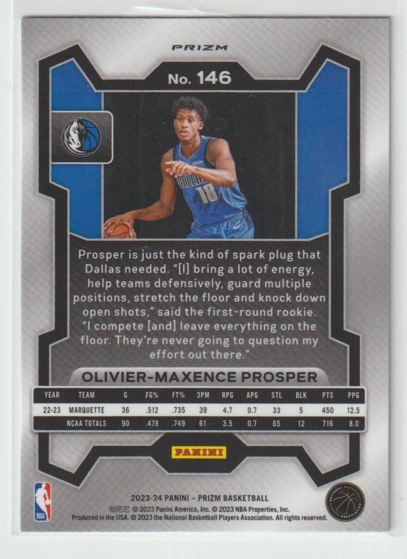 146 Olivier-Maxence Prosper Dallas Mavericks Green