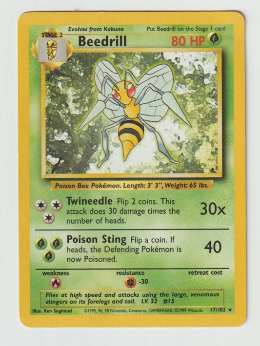 17/102: Beedrill – Grass – Rare