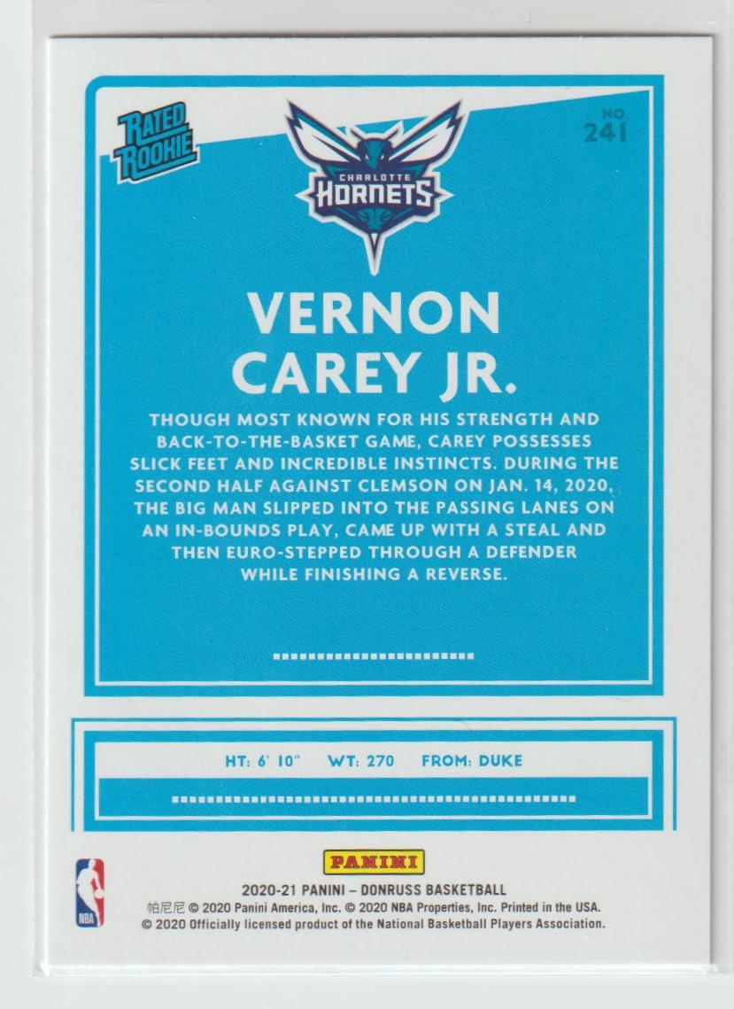 241 Vernon Carey Jr. - Charlotte Hornets