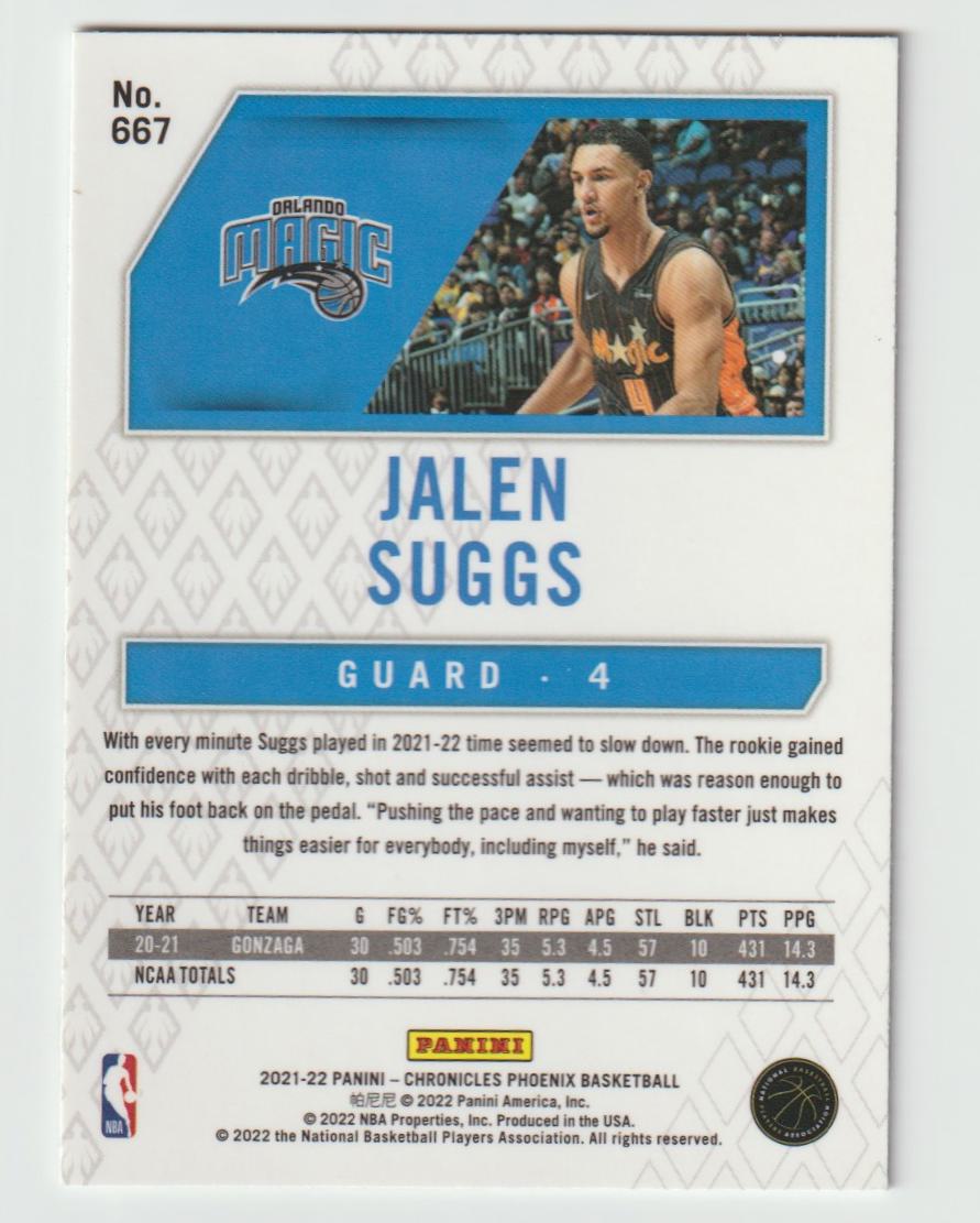 667 Jalen Suggs - Orlando Magic