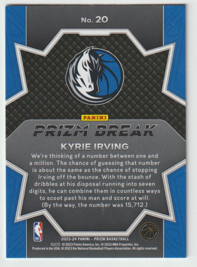 Prizm Break 020 Kyrie Irving Dallas Mavericks