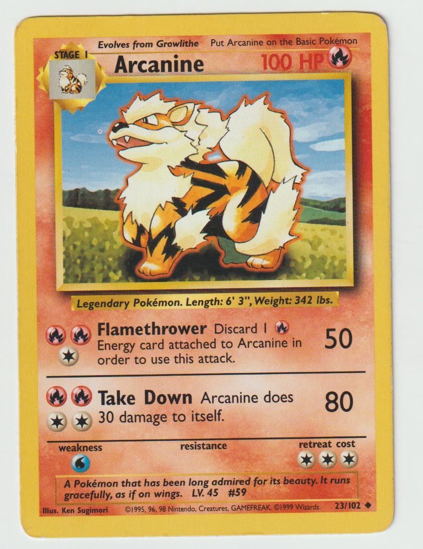 23/102: Arcanine – Fire – Uncommon
