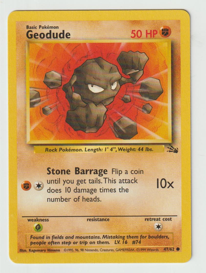 47/62: Geodude – Fighting – Common