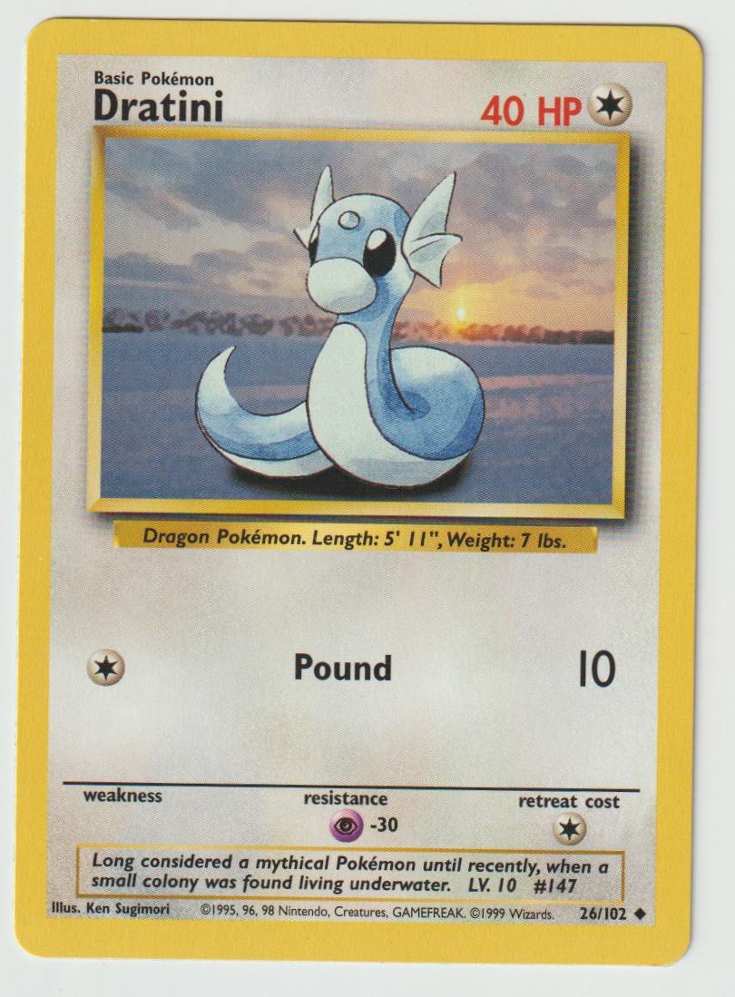 26/102: Dratini – Colorless – Uncommon