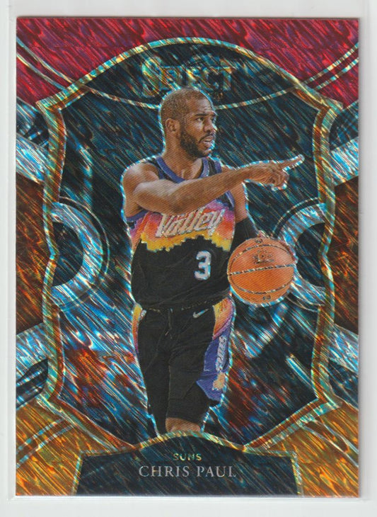 010 Chris Paul Phoenix Suns Red White Orange Flash