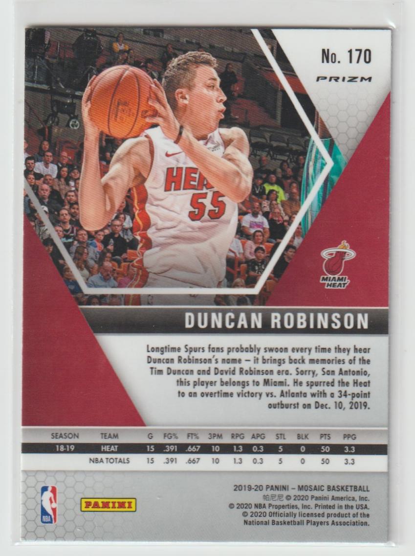 170 Duncan Robinson - Miami Heat Green