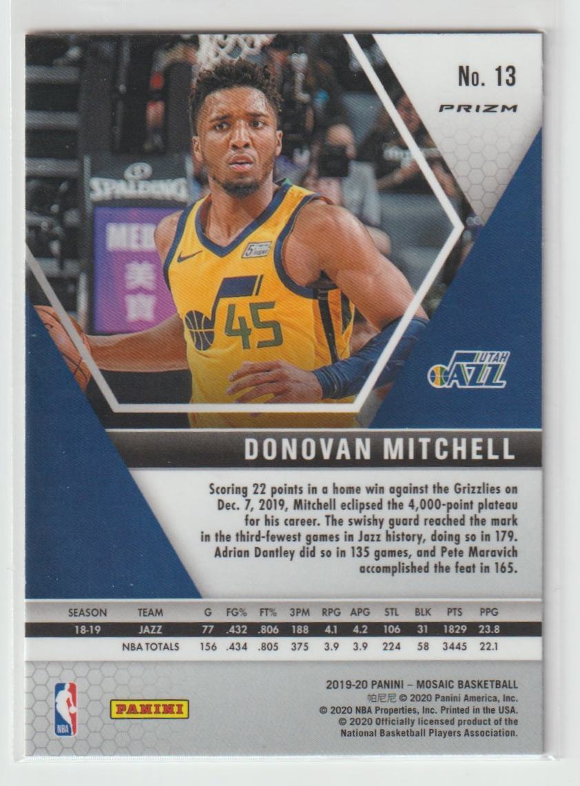 013 Donovan Mitchell - Utah Jazz Camo Pink