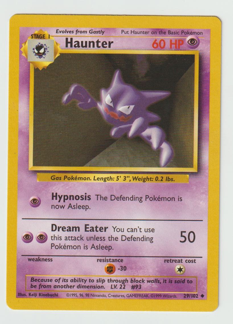 29/102: Haunter – Psychic – Uncommon