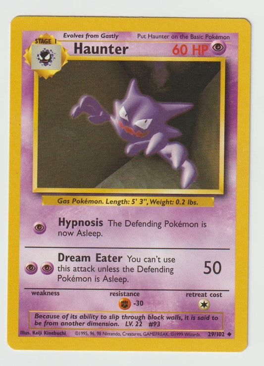 29/102: Haunter – Psychic – Uncommon