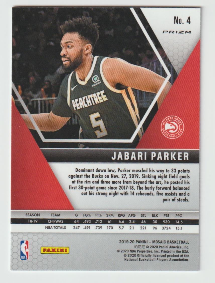 004 Jabari Parker - Atlanta Hawks Silver