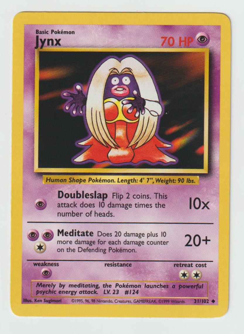 31/102: Jynx – Psychic – Uncommon