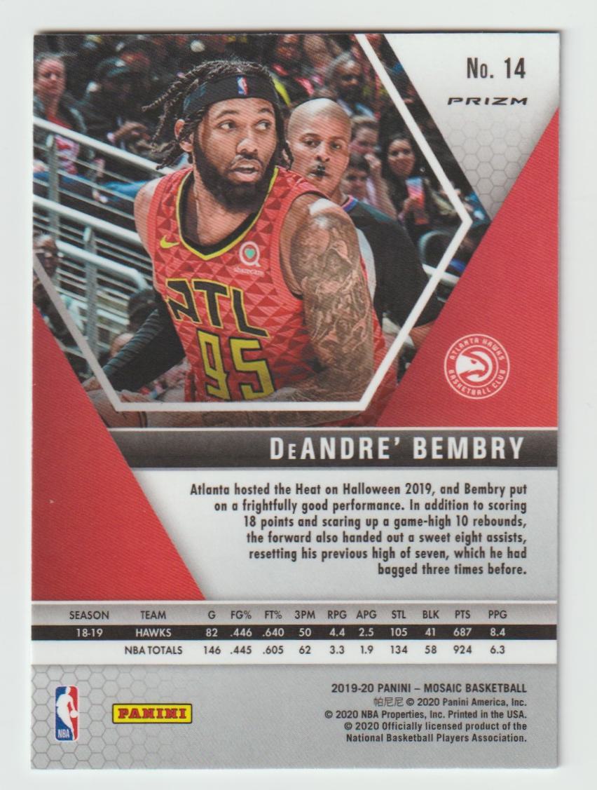 014 DeAndre' Bembry - Atlanta Hawks Green