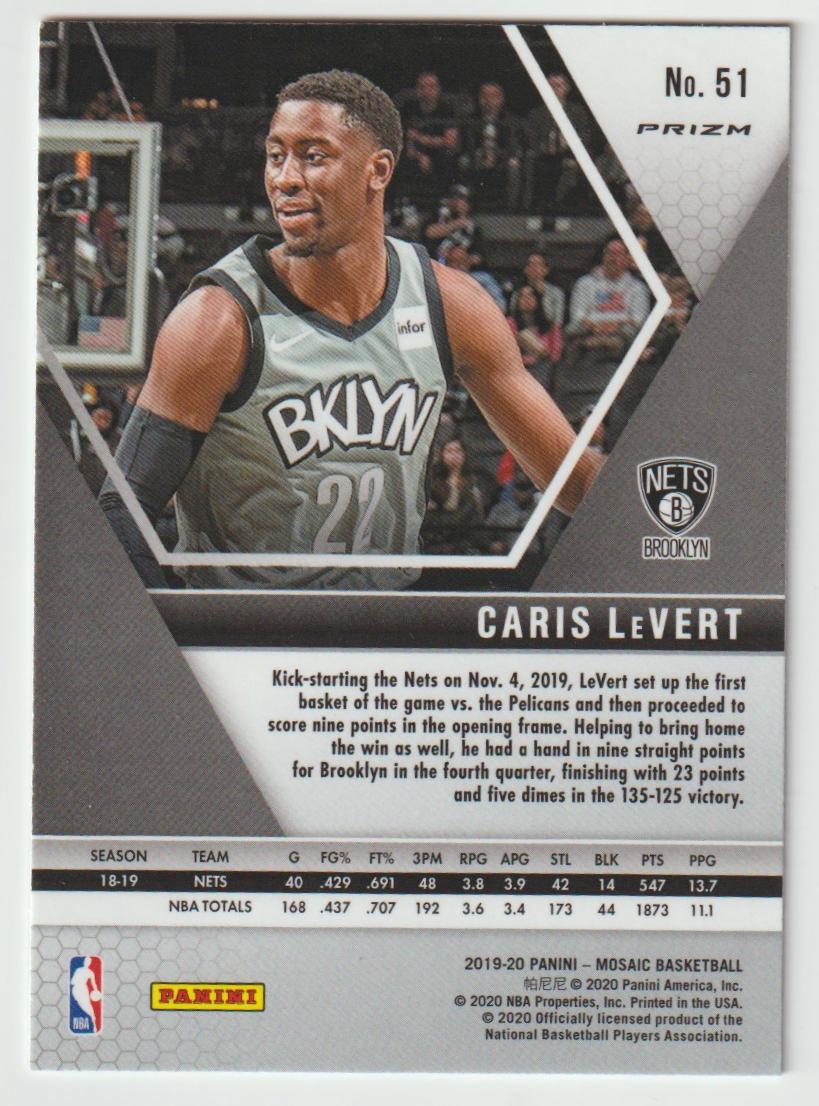 051 Caris LeVert - Brooklyn Nets Camo Pink