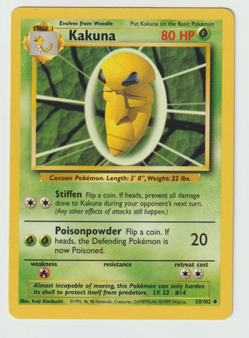 33/102: Kakuna – Grass – Uncommon