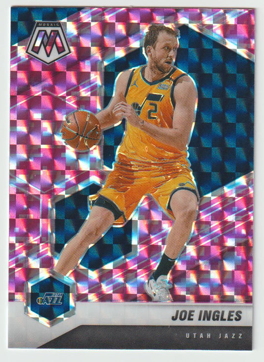 008 Joe Ingles - Utah Jazz Camo Pink