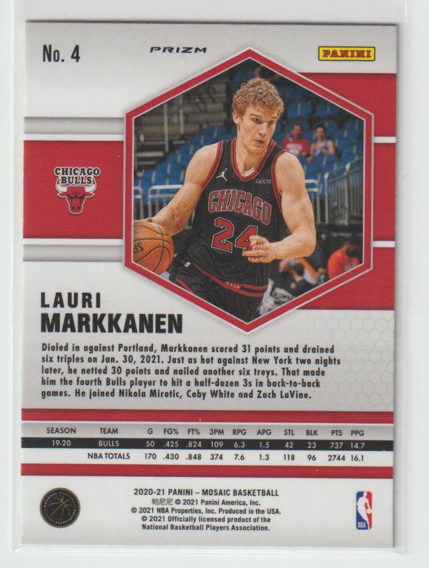 004 Lauri Markkanen - Chicago Bulls Reactive Yellow