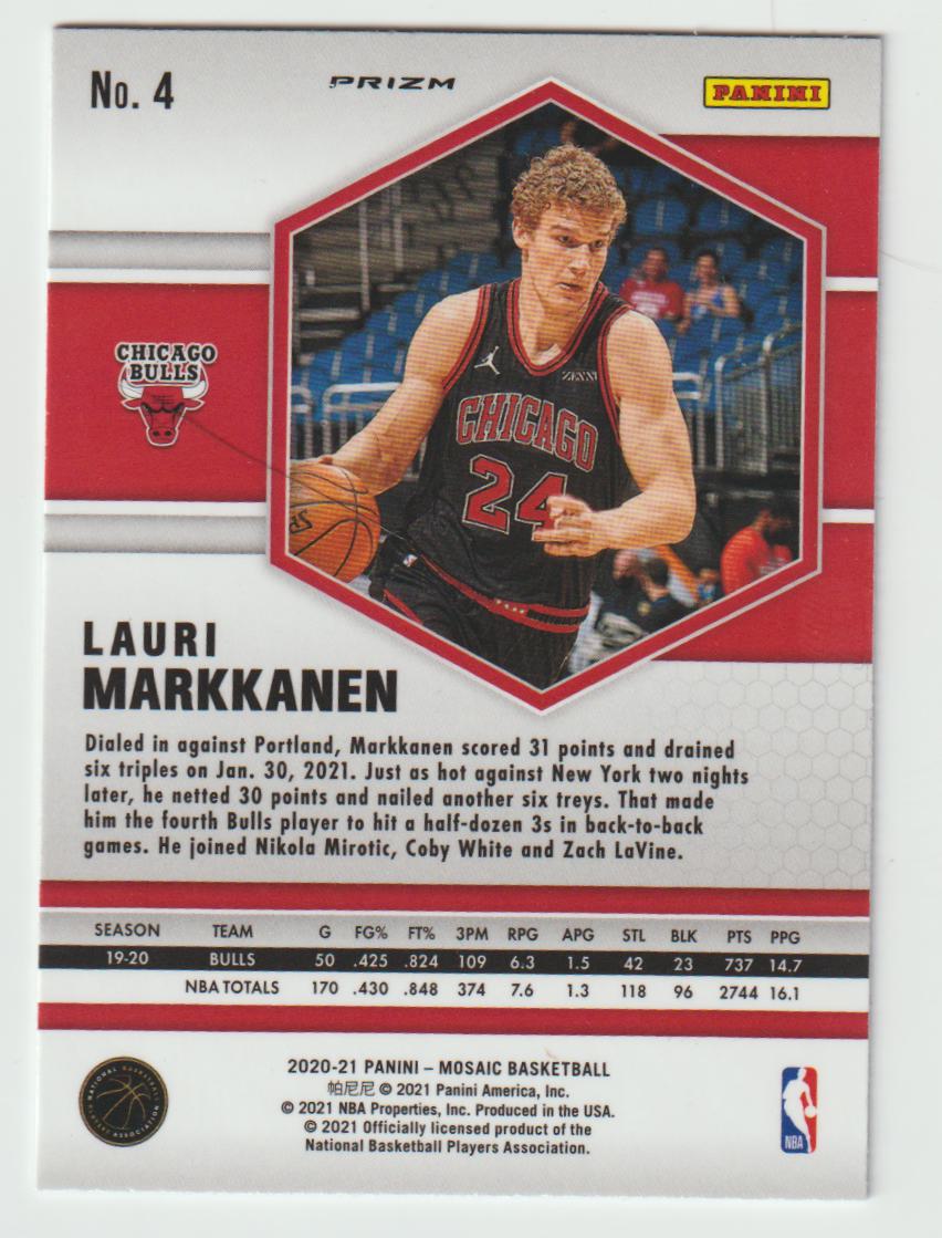 004 Lauri Markkanen - Chicago Bulls Camo Pink