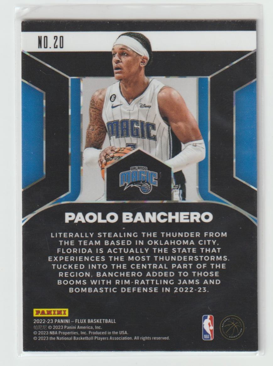 Rookie Influx 020 Paolo Banchero - Orlando Magic