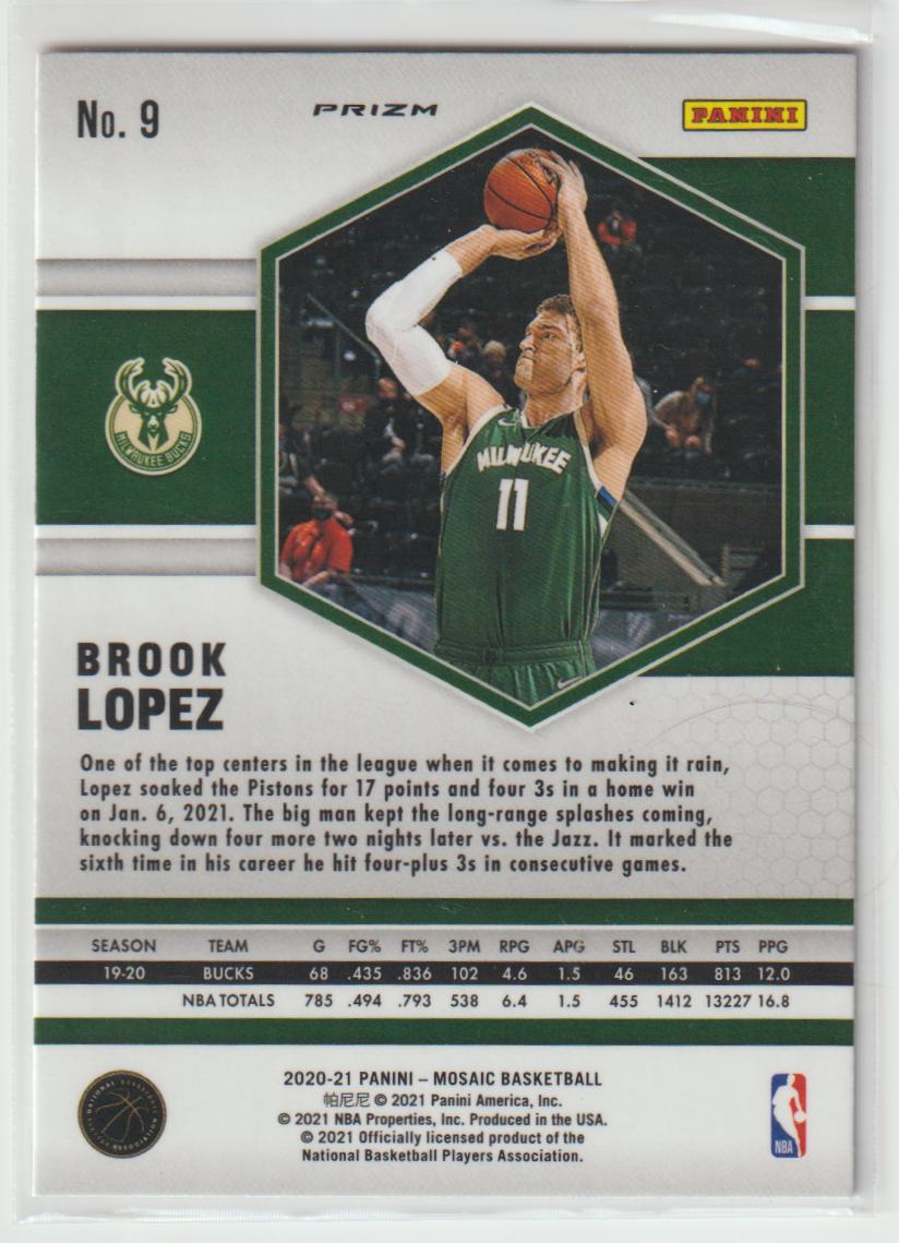 009 Brook Lopez - Milwaukee Bucks Red Wave