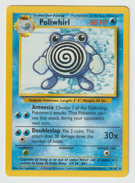38/102: Poliwhirl – Water – Uncommon