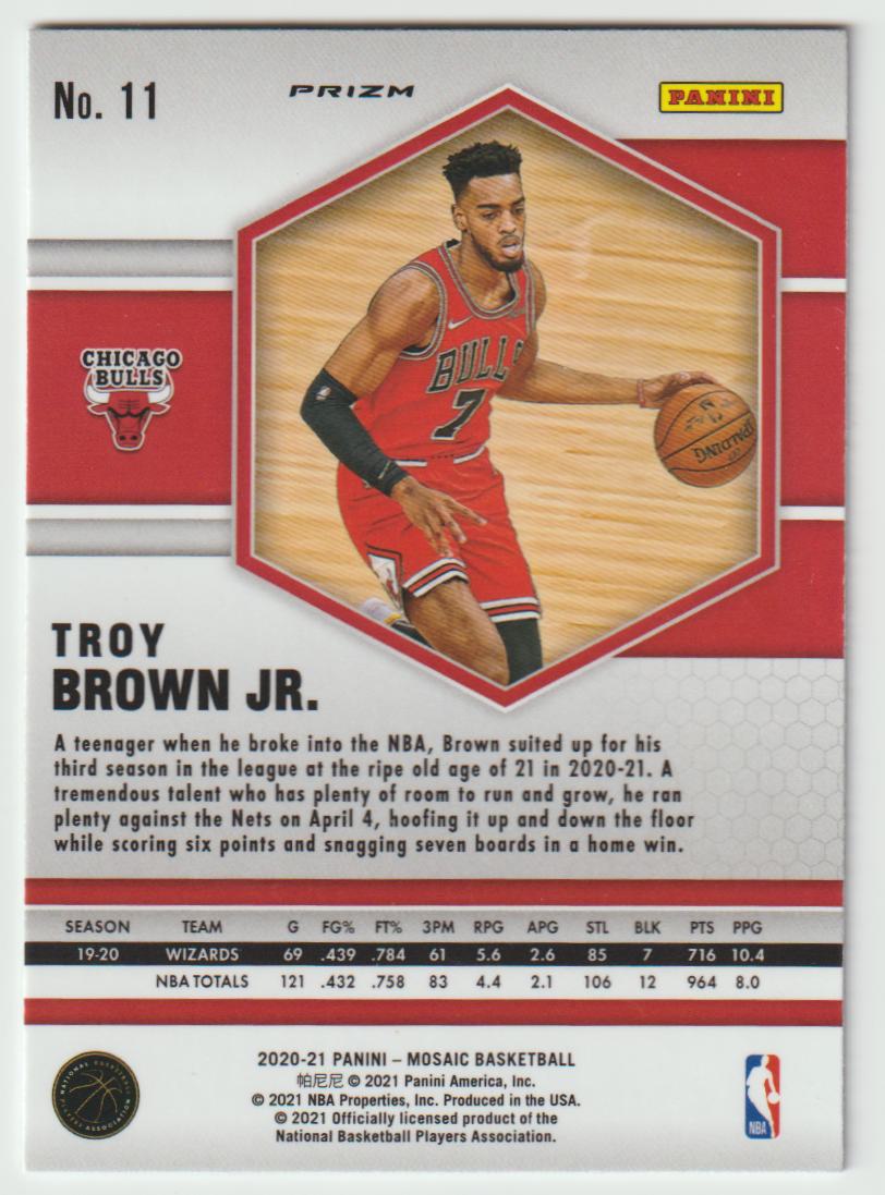 011 Troy Brown Jr. - Chicago Bulls Camo Pink