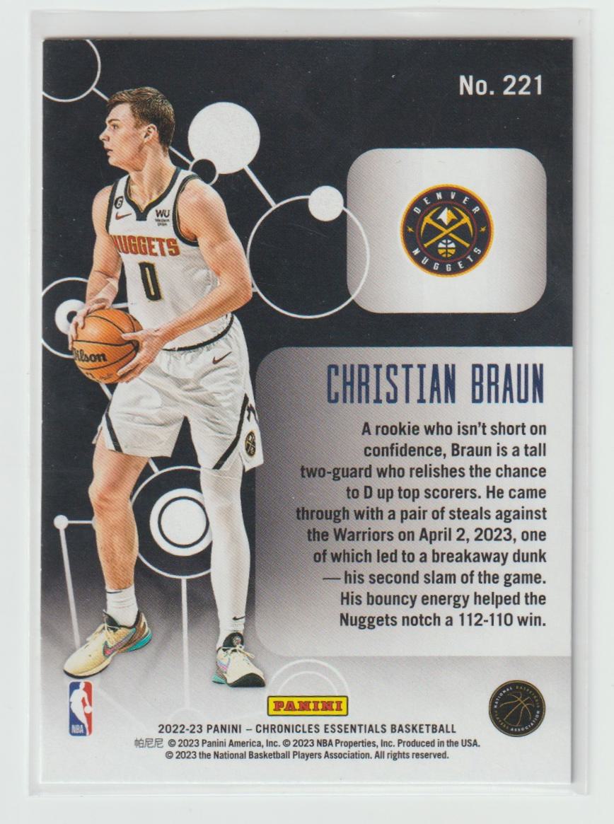 221 Christian Braun - Denver Nuggets Asia