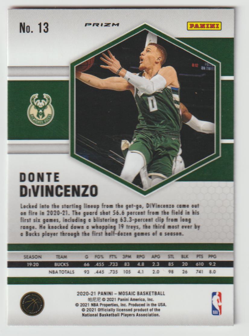 013 Donte DiVincenzo - Milwaukee Bucks Camo Pink