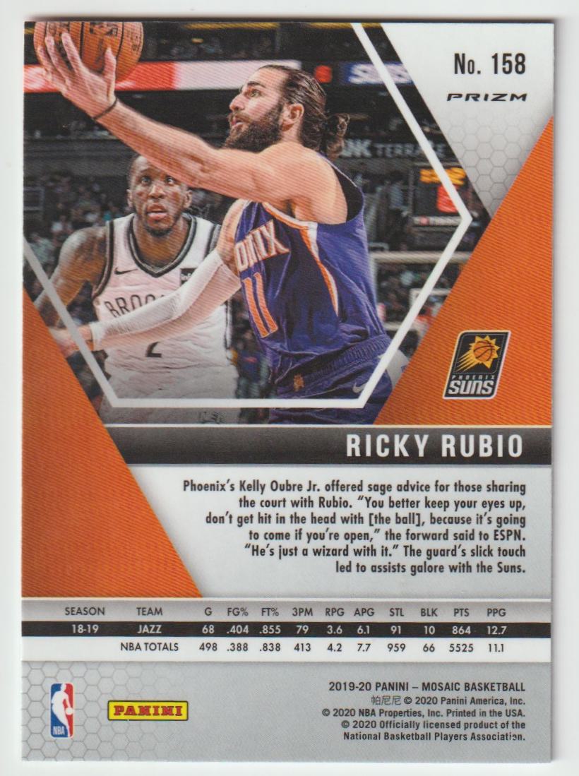 158 Ricky Rubio - Phoenix Suns Camo Pink