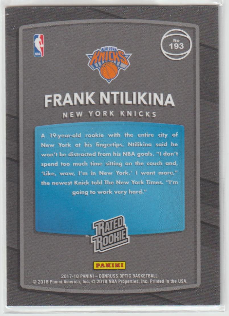 193 Frank Ntilikina - New York Knicks  Mega Box Red/Yellow