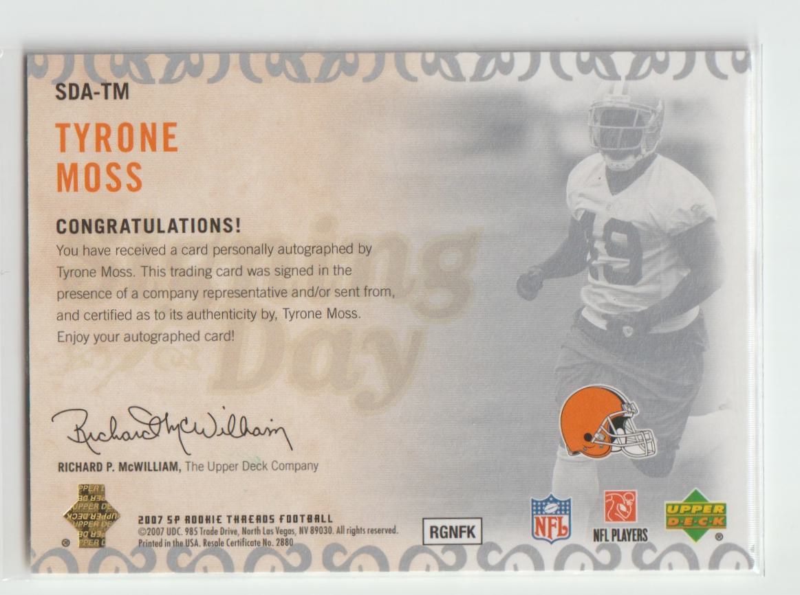 Signing Day SDA-TM Tyrone Moss Cleveland Browns