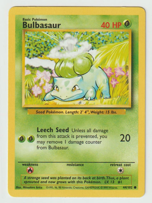 44/102: Bulbasaur – Grass – Common