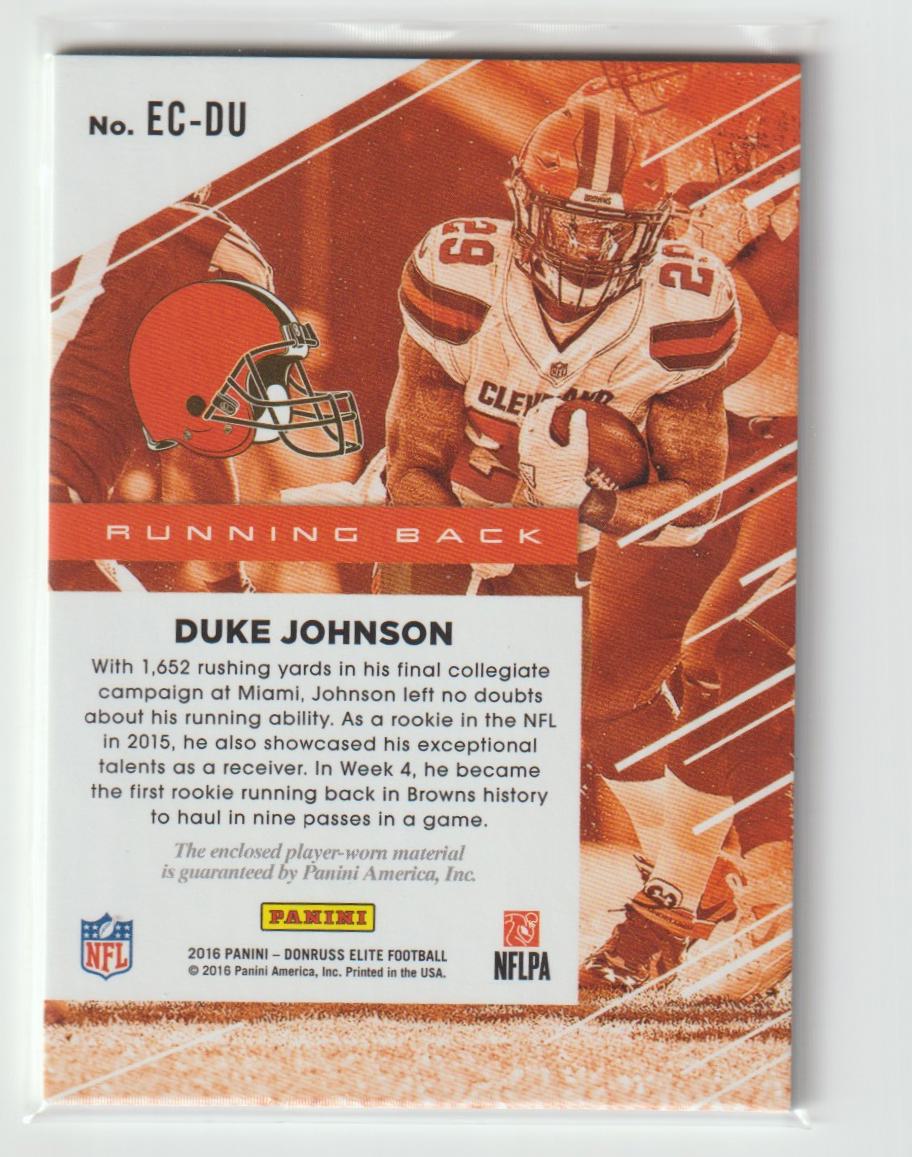 Elite Coverage EC-DU Duke Johnson Cleveland Browns