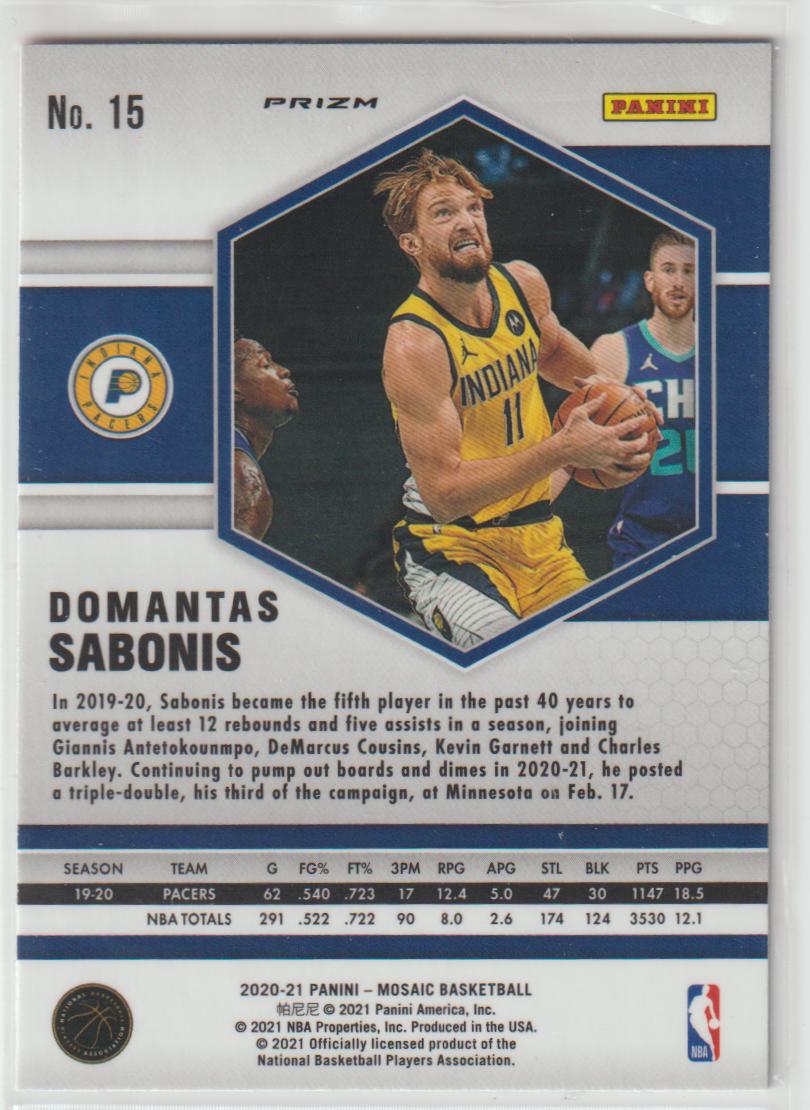 015 Domantas Sabonis - Indiana Pacers Camo Pink