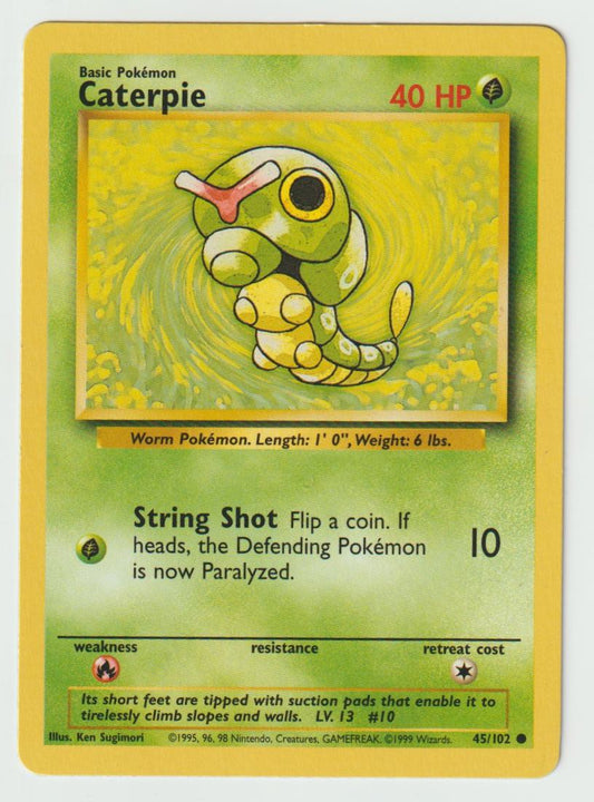 45/102: Caterpie – Grass – Common