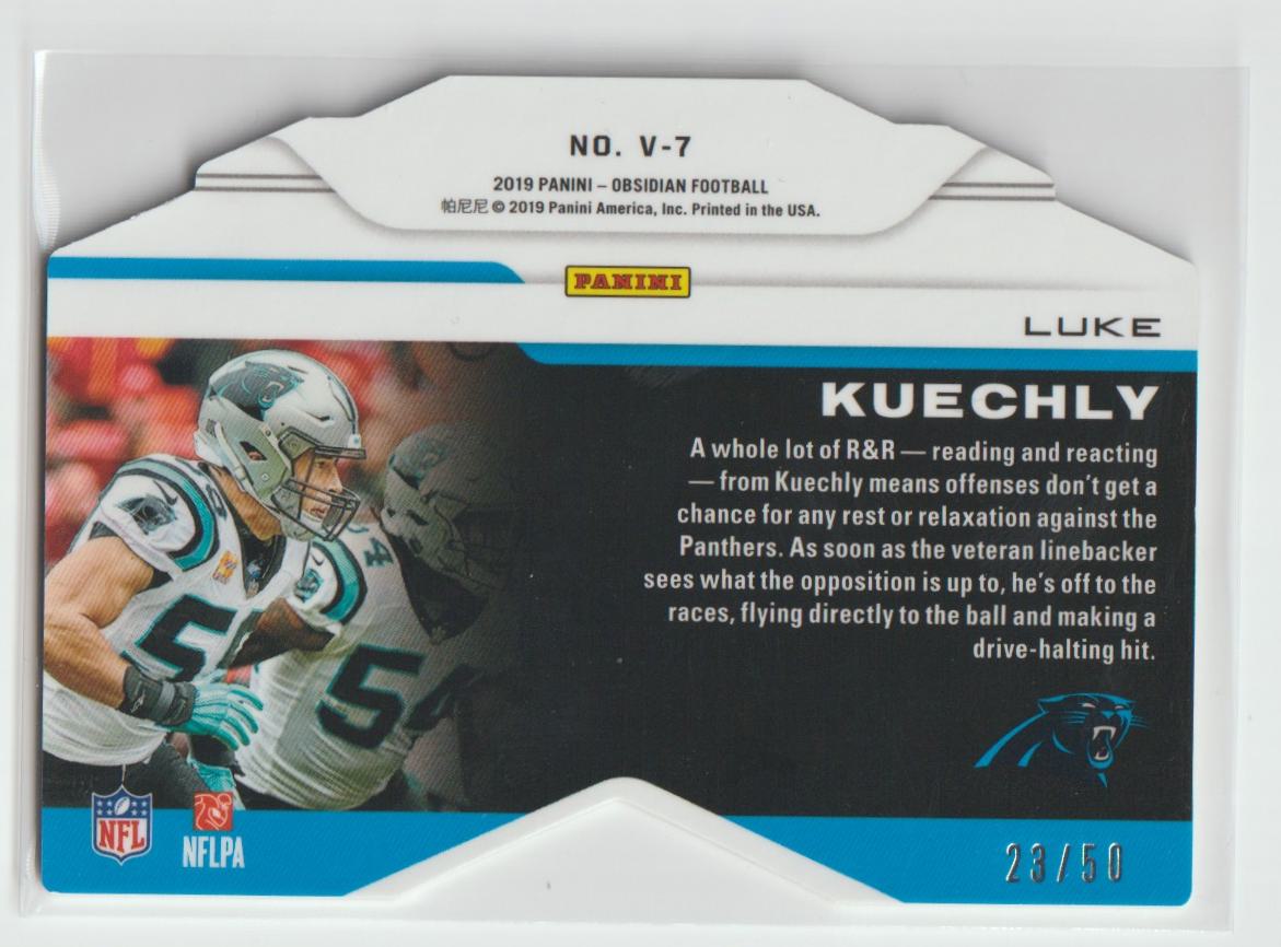 Vitreous V-7 Luke Kuechly - Carolina Panthers 23/50