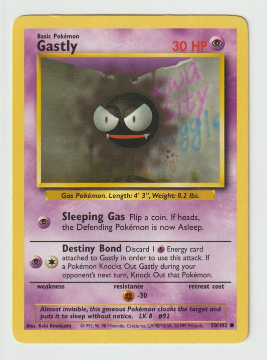 50/102: Gastly – Psychic – Common