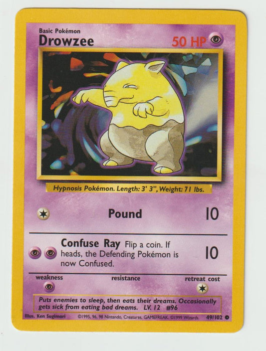 49/102: Drowzee – Psychic – Common